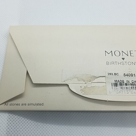 NWT Monet April Birthstone Charm Bracelet - Picture 5 of 5